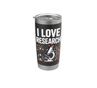 I Love Research Science DNA Microscopio Bicchiere termico in acciaio inox doppia parete