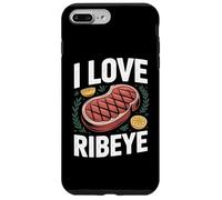 I Love Ribeye Bistecca Cibo Umorismo Barbecue Divertimento Custodia per iPhone 7 Plus/8 Plus