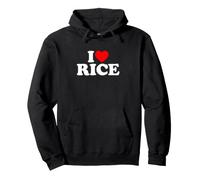 I Love Rice Felpa con Cappuccio