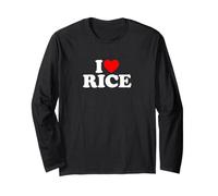 I Love Rice Maglia a Manica