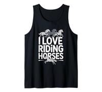 I Love Riding Horses Enthusiasts Equine Spirit Canotta