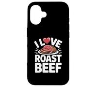 I Love Roast Beef Carnivore BBQ Pitmaster Cucina Umorismo Custodia per iPhone 16