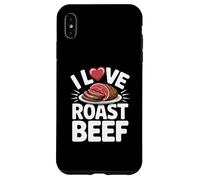 I Love Roast Beef Carnivore BBQ Pitmaster Cucina Umorismo Custodia per iPhone XS Max