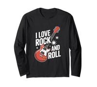 I Love Rock And Roll Chitarra Elettrica Maglia a Manica
