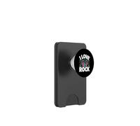 I Love Rock Chitarra Batteria Musica PopSockets PopWallet per MagSafe