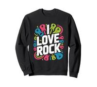 I Love Rock - Chitarra energetica elegante Felpa