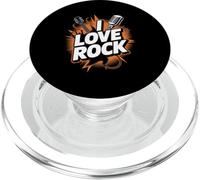 I Love Rock Chitarra Microfono Musica Passione PopSockets PopGrip per MagSafe