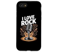 I Love Rock - Microfono classico con grafica per chitarra Custodia per iPhone SE (2020) / 7 / 8