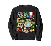 I Love Roma Italia Viaggio Souvenir Romano Felpa