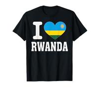 I Love Rwanda Cuore Souvenir Lovers Pride Travel Maglietta
