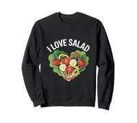 I Love Salad - Cuore Vegetariano Fresco Felpa