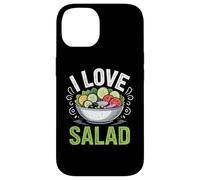 I Love Salad Veggies Veganism World Vegan Day Custodia per iPhone 14