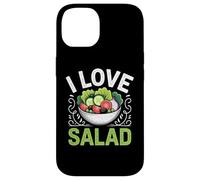 I Love Salad Veggies Veganism World Vegan Day Custodia per iPhone 14