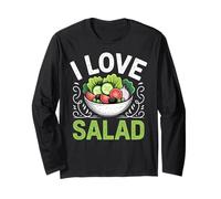 I Love Salad Veggies Veganism World Vegan Day Maglia a Manica