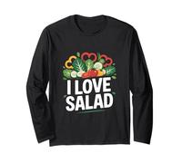 I Love Salad Verdure Fresche Verde Maglia a Manica