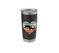 I Love Salamandra Silhouette Cuore Wildnis Lurch Molch Bicchiere termico in acciaio inox doppia parete