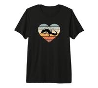 I Love Salamandra Silhouette Cuore Wildnis Lurch Molch Maglietta Premium