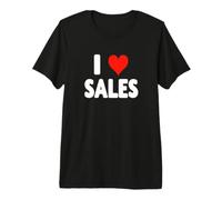 I Love Sales - Cuore - Vendita Venditore Salesfloor Maglietta Premium