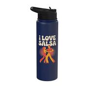 I Love Salsa Appassionato Passion Dance Stainless Steel Insulated Water Bottle