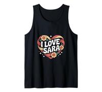 I Love Sara Cuore Floreale Amore Espress Canotta
