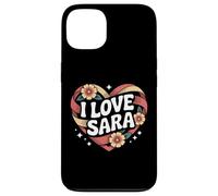 I Love Sara Cuore Floreale Amore Espress Custodia per iPhone 13