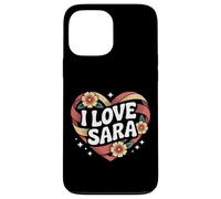 I Love Sara Cuore Floreale Amore Espress Custodia per iPhone 13 Pro Max