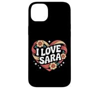 I Love Sara Cuore Floreale Amore Espress Custodia per iPhone 14 Plus
