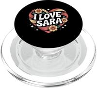 I Love Sara Cuore Floreale Amore Espress PopSockets PopGrip per MagSafe