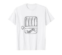 I Love Sardines, Divertente Design retrò a Forma di Pesce Maglietta