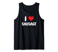 I Love Sausage - BBQ Cook Cooking Chef Food Mangia Canotta