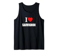 I Love Sauvignon per Gli Amanti del Vino e i Bevitori Canotta
