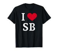 I Love SB, I Heart Initials S.B. Maglietta