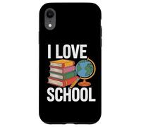 I Love School Books Globe Pencil Student Life Custodia per iPhone XR