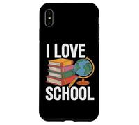I Love School Books Globe Pencil Student Life Custodia per iPhone XS Max