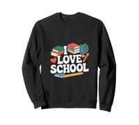I Love School Books Pencil Globe Fun Felpa