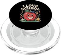 I Love School Happy Apple Educazione Divertimento PopSockets PopGrip per MagSafe
