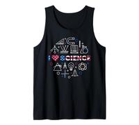 I Love Science - Bandiera Americana per Gli Amanti della Scienza e degli Stati Uniti Canotta