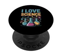 I Love Science Becher Atom Chimica Divertimento PopSockets PopGrip Adesivo