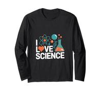 I Love Science Chimica Atomi Design Maglia a Manica
