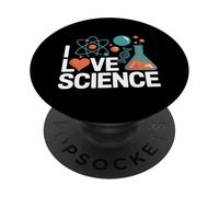 I Love Science Chimica Atomi Design PopSockets PopGrip Adesivo