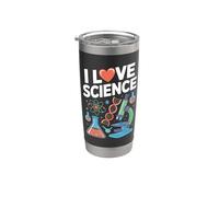 I Love Science Chimica Microscopi Divertimento Bicchiere termico in acciaio inox doppia parete