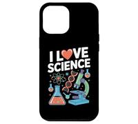 I Love Science Chimica Microscopi Divertimento Custodia per iPhone 12 Pro Max