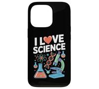 I Love Science Chimica Microscopi Divertimento Custodia per iPhone 13 Pro