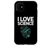 I Love Science DNA Atomi Telescopio Design Custodia per iPhone 11