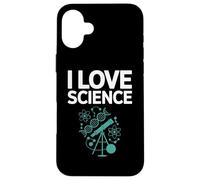 I Love Science DNA Atomi Telescopio Design Custodia per iPhone 16 Plus