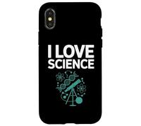 I Love Science DNA Atomi Telescopio Design Custodia per iPhone X/XS