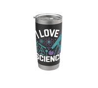 I Love Science DNA Microscopio Atomo Bicchiere termico in acciaio inox doppia parete