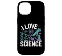 I Love Science DNA Microscopio Atomo Custodia per iPhone 14
