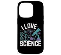 I Love Science DNA Microscopio Atomo Custodia per iPhone 14 Pro
