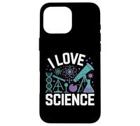 I Love Science DNA Microscopio Atomo Custodia per iPhone 16 Pro Max